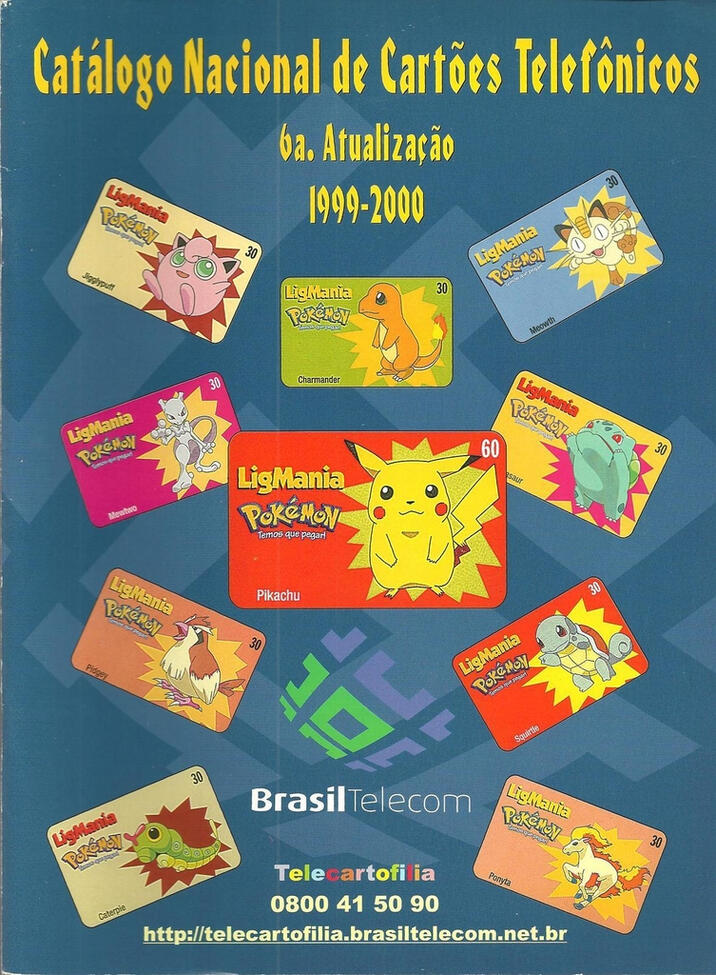 Capa do Catálogo Nacional de Cartões Telefônicos (6ª Atualização: 1999-2000)