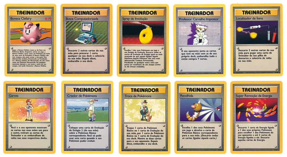 Cartas de Treinador Raras