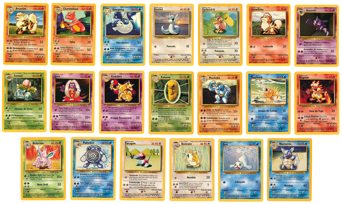 Cartas de Pokémon Incomuns