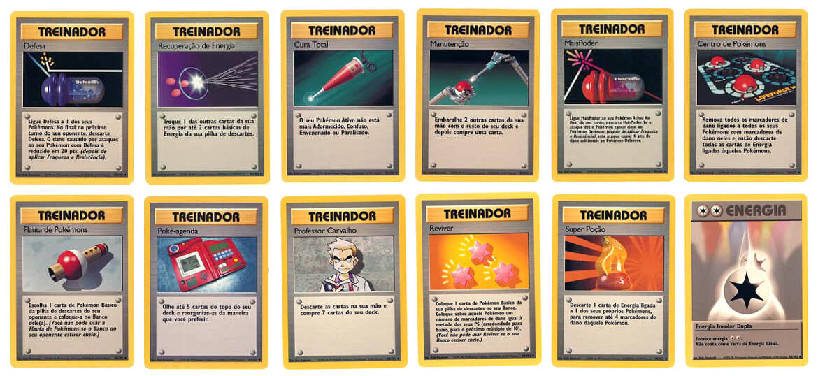 Cartas de Treinador + Energia Incolor Dupla Incomuns