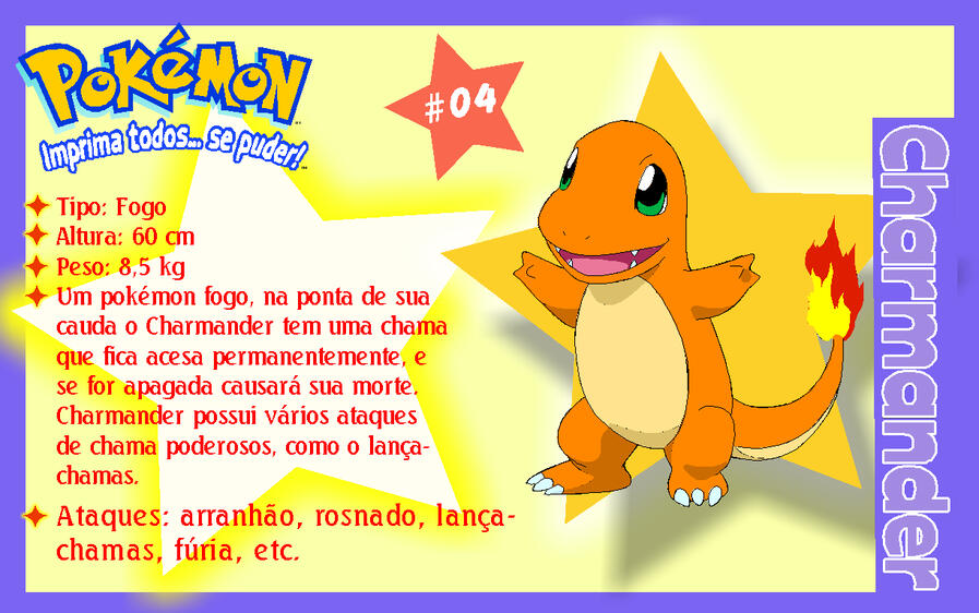 PokeCard do Charmander