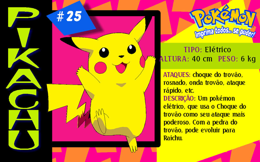 PokeCard do Pikachu